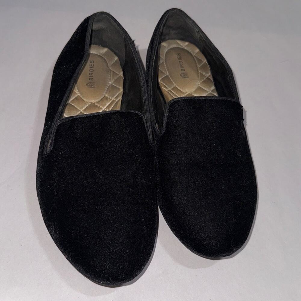 Birdies The Starling black velvet loafers women’s size 7